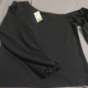 Banana Republic Black Off-Shoulder Blouse